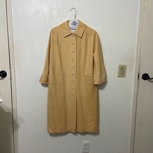 DUMAS CALIFORNIA Vintage Womens Classic Trench Lightweight Beige Size Med Read